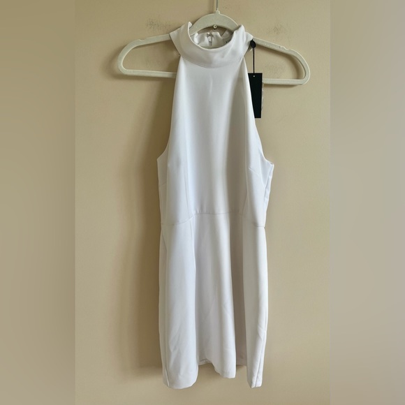 white linen sheath dress Coastal Mini Dress main image 1